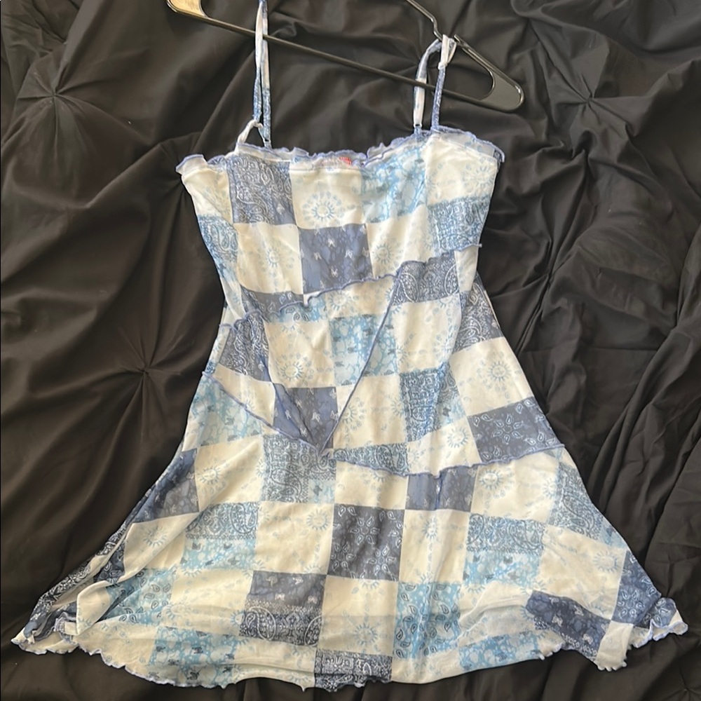 Urban Outfitters Blue and White Dress
